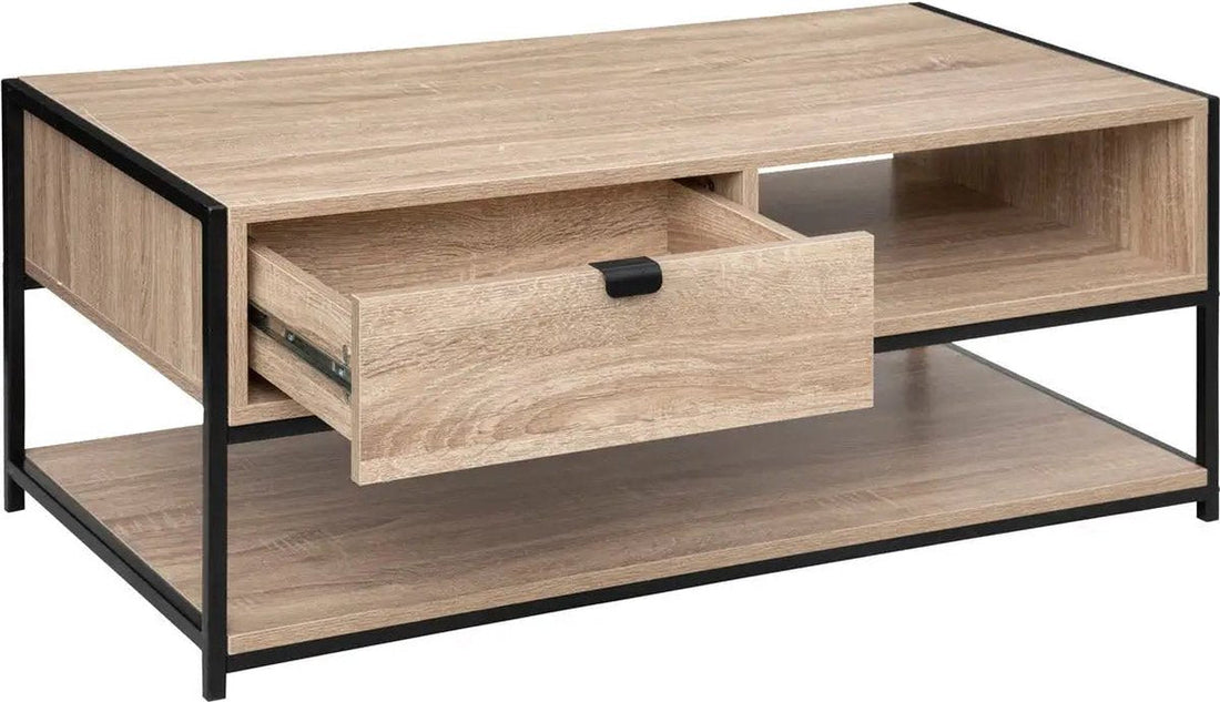 5Five Aliaj Coffee Table - 1 Drawer - Beige - 100 x 40 x H 50 CM