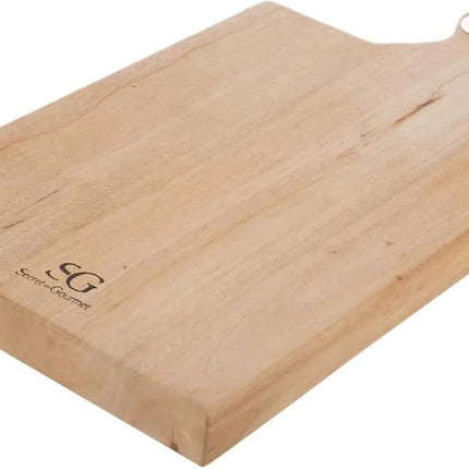 5Five Planche à découper avec poignée - 48 x 26 cm - bois de manguier - Planche de service - Planche à pain