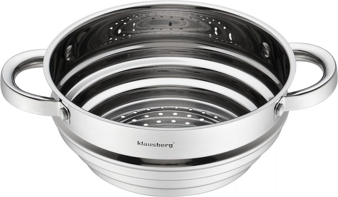 Klausberg 7586 universele stoominzet – RVS, voor pannen van 16, 18 en 20 cm