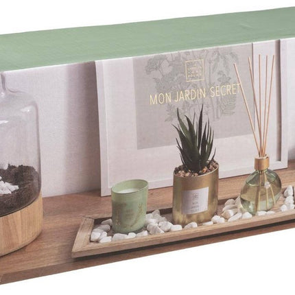 Atmosphera Coffret parfum SECRET GARDEN bougie et diffuseur à bâtonnets