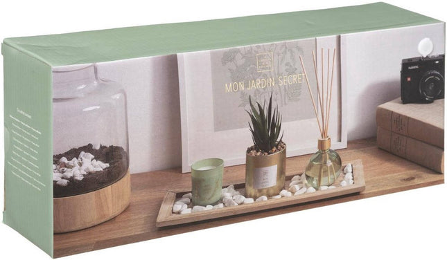 Atmosphera Coffret parfum SECRET GARDEN bougie et diffuseur à bâtonnets