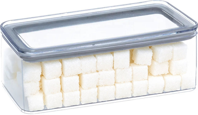 5Five Boîte de conservation - cuisine/aliments - plastique - 1000 ml - couvercle hermétique - transparent - 20 x 10 x 7 cm