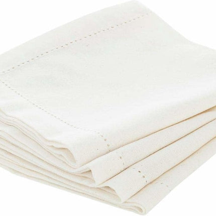 Atmosphera Serviettes de table CHAMBRAY 40 x 40 cm 4 pièces
