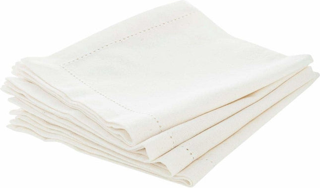 Atmosphera Serviettes de table CHAMBRAY 40 x 40 cm 4 pièces