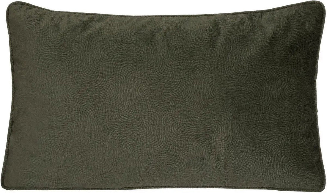 Atmosphera Sofa/scatter cushions living room Sophia - 30 x 50 cm - Olive green - polyester - with zipper