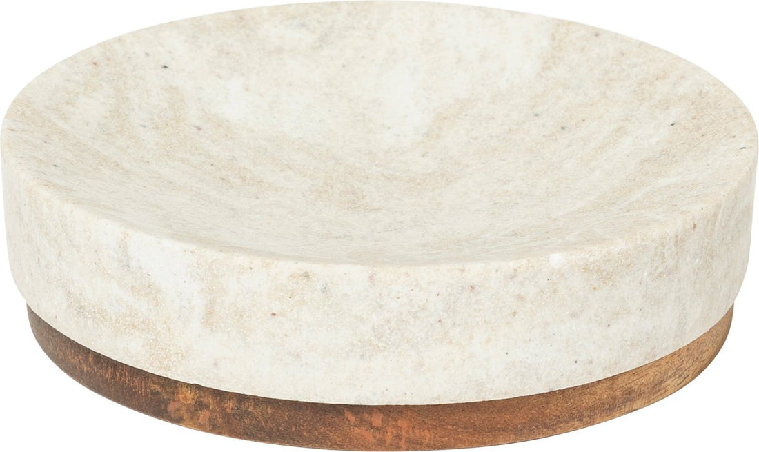 5Five Como Zeepbakje - Ø11xH3 cm - Beige