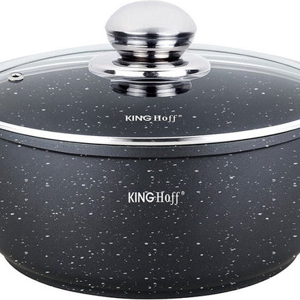 Kinghoff 1597 - Faitout - avec bouton arôme - 28 cm - 6,5 litres