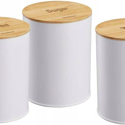 Klausberg 7491 - pots de conservation - café - thé - sucre - blanc