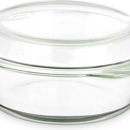 Plat rond avec couvercle résistant à la chaleur, 2 L