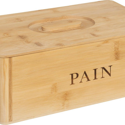 5Five Boîte à Pain en Bambou - 33x20x13cm - Beige