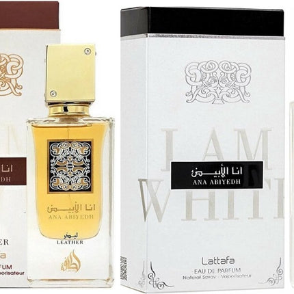 Lattafa EDP Ana Abiyedh 60 ml et Lattafa Ana Abiyedh Leather 60 ml (60*60=120ML)