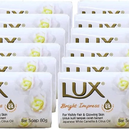 LUX Bright Impress Pain de Savon - 12 x 80 g