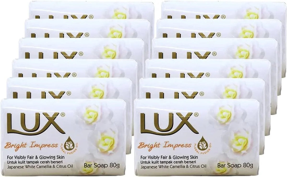 LUX Bright Impress Seifenstück – 12 x 80 g