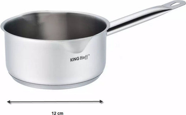 Kinghoff 1123 casserole - Ø12 cm - acier inoxydable - toutes sources de chaleur