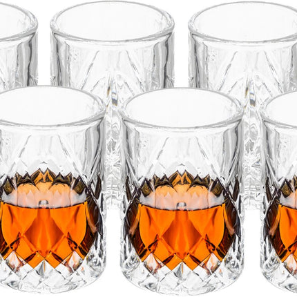 Secret de Gourmet Verres à shot Marbella - lot de 12x - 60 ml - verre - verres à liqueur - verres de luxe - boire des shots