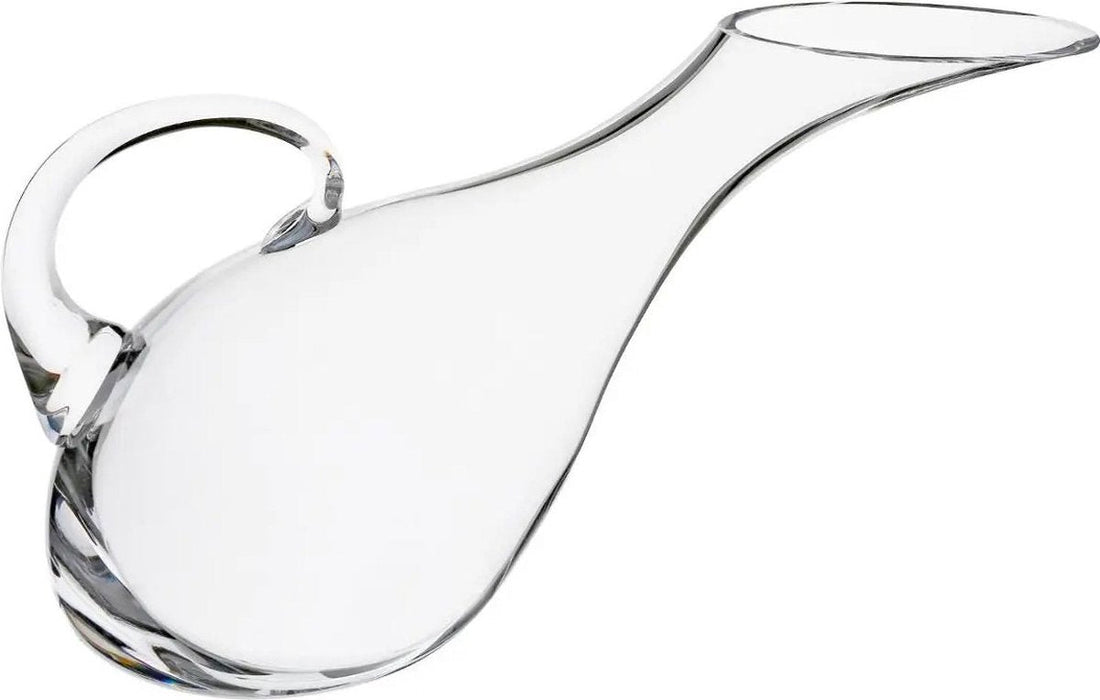 Wine carafe / slanted decanter 1.7 liters made of glass - 14 x 10 x 37 cm - Duck decanter - Water pitcher - Juice jug
