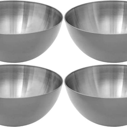 Secret de Gourmet - Bols à salade/Coupelles - Lot de 8 - Inox - D13 cm