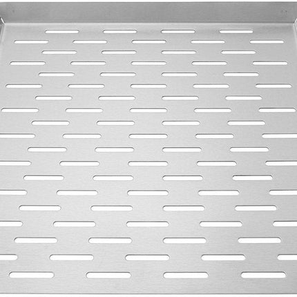 KINGHoff KH-1917 Plat de cuisson profond pour grill - Plat de barbecue en acier inoxydable 37x31 cm - Avec bord et poignées