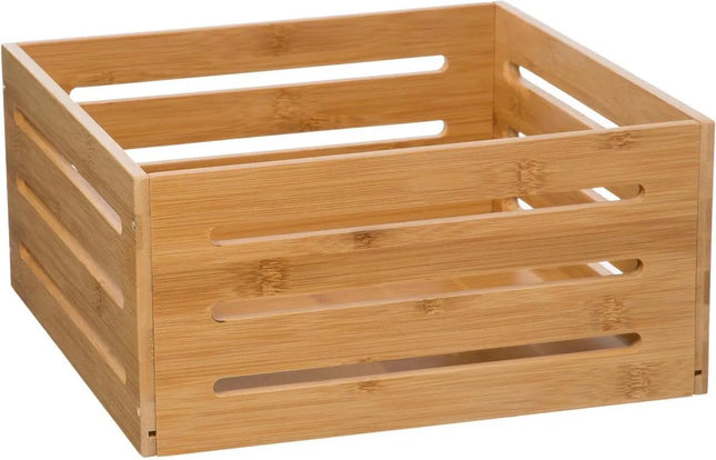 Boîte de rangement 5Five caisses à fruits - structure ouverte - marron clair - bois - L31 x l31 x H15 cm - Décoration maison et jardin - Caisses/coffres