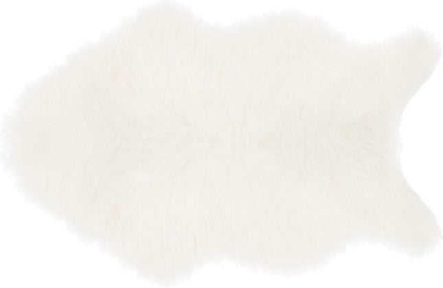 Atmosphera Kids Vloerkleed faux fur - 60x90cm - Wit