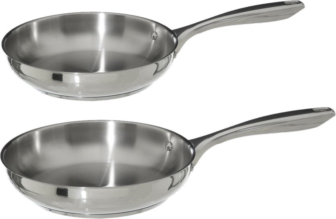 Secret de Gourmet Bratpfannen Acoma - D20 und D24 cm - Alle Herdarten - Silber Edelstahl