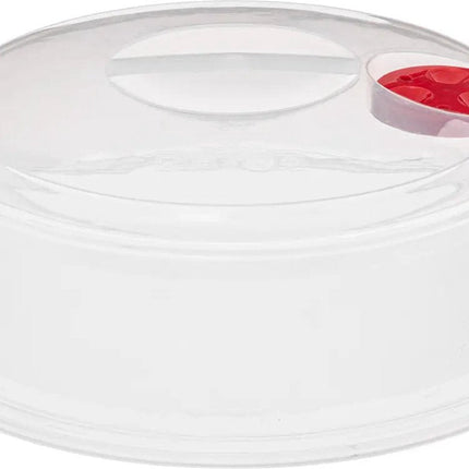 5Five Couvercle de micro-ondes/cloche de protection - transparent - plastique - D27 x H10 cm