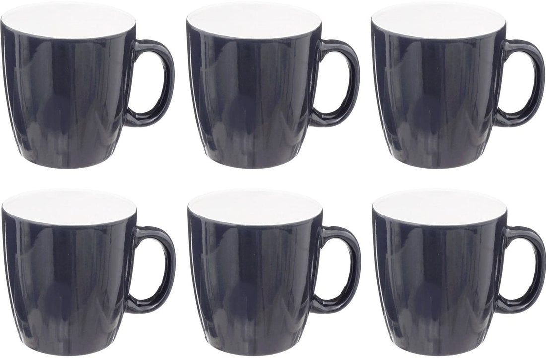 Set de 6 mugs en faïence Colorama 18 cl - Bleu - Adapté aux boissons chaudes