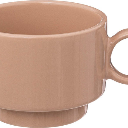 Secret de gourmet Rétro - 4 Tasses - Gobelets - 10CL - Tasse à café - Nude