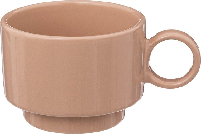 Secret de gourmet Rétro - 4 Tasses - Gobelets - 10CL - Tasse à café - Nude