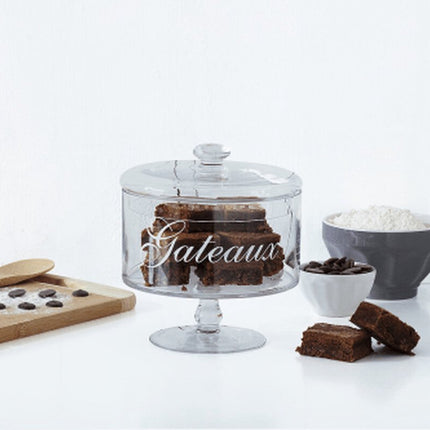 Bocal à biscuits en verre avec couvercle - 1,8 litre - Bonbonnières/boîte à biscuits