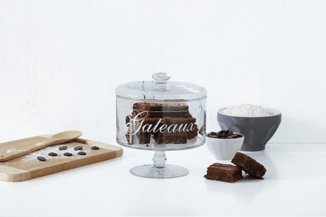 Secret de Gourmet glazen voorraadpot met deksel – 1,8 liter, voor gebak – foto 3