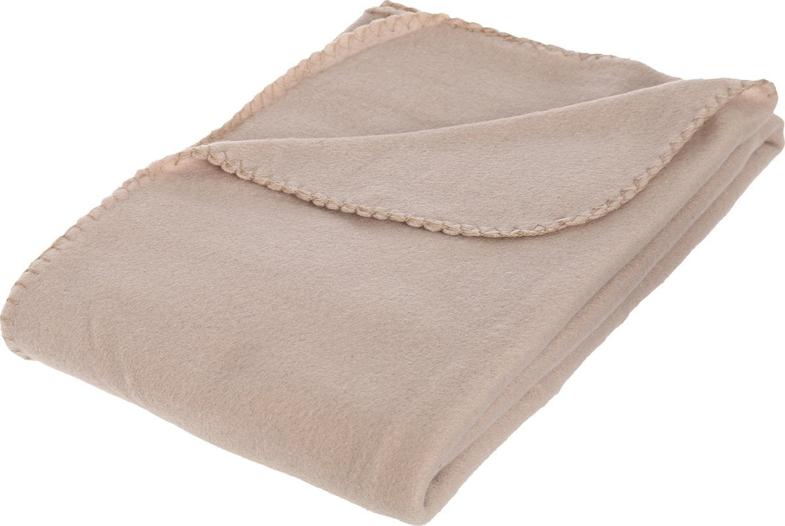 Atmosphera - Wohndecke - Fleece - Beige - 125 x 150 cm