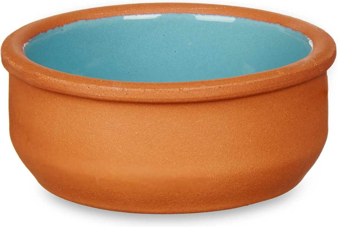 La Dehesa tapasschaaltjes blauw – 6 terracotta crème brûlée schaaltjes, 8 cm