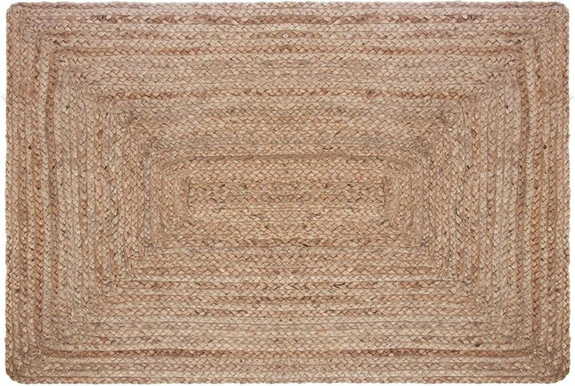 Vloerkleed Jute Beige Naturel 60x90 cm | Klein rechthoekig Vloerkleed | Natuurlijk Tapijt | Jute Deurmat