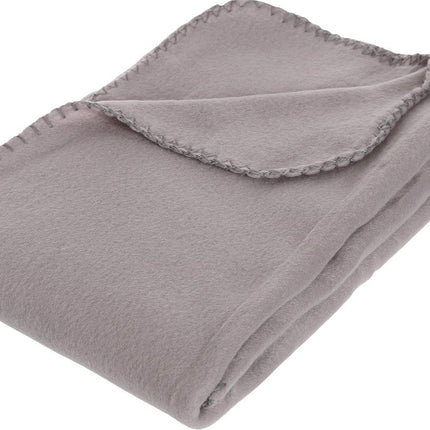 Atmosphera - Plaid - Fleece - Grijs - 125 x 150 cm