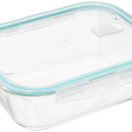 5Five Récipient de conservation avec couvercle - verre - hermétique - avec clips - 26 x 21 x 8 cm - 2260 ml