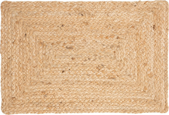 Sets de table Secret de Gourmet Savannah - 1x - jute - 45 x 30 cm - naturel - tressé
