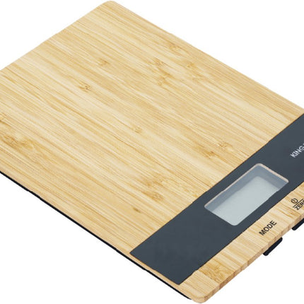 Kinghoff 1825 - Balance de cuisine Bambou - Électronique - 5 kg