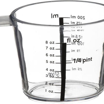 Verre doseur 200 ml transparent