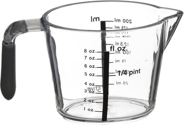 Verre doseur 200 ml transparent