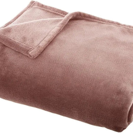 Atmosphera - Plaid - Flanelle - Rose - 130 x 180 cm