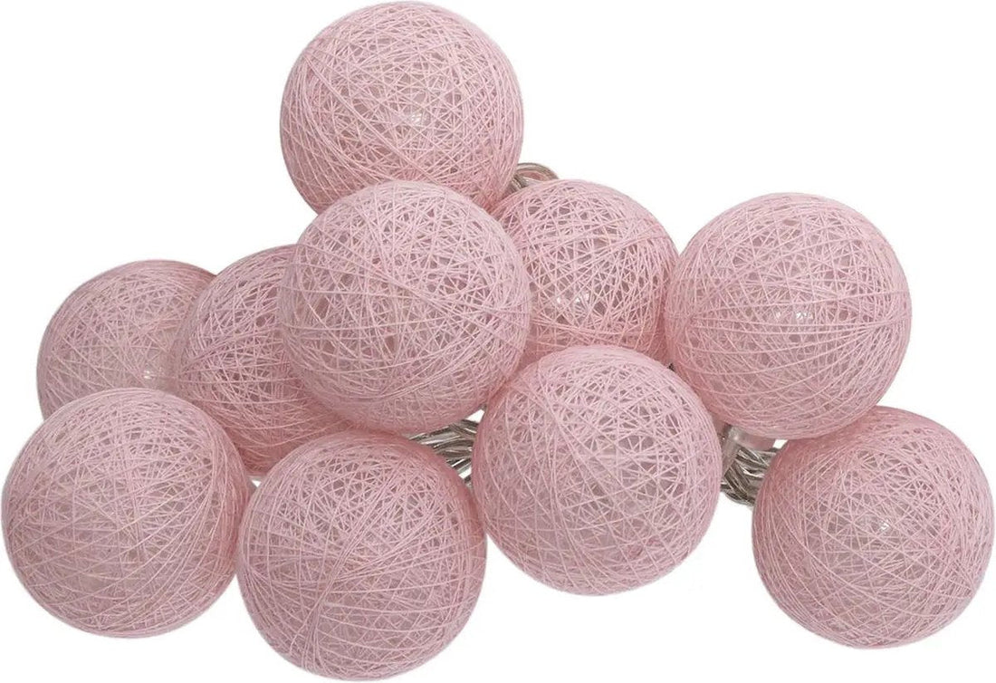 Atmosphera LED slinger 10 bollen licht roze – op batterijen, 1,5 meter