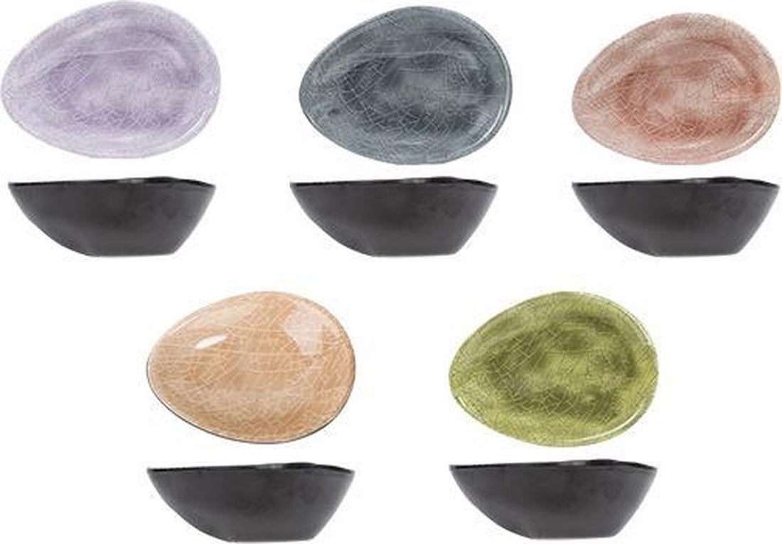 STREETFOOD GO BOWL MELAMINE 8X7XH4.5CM ASSORTED Set of 10 bowls