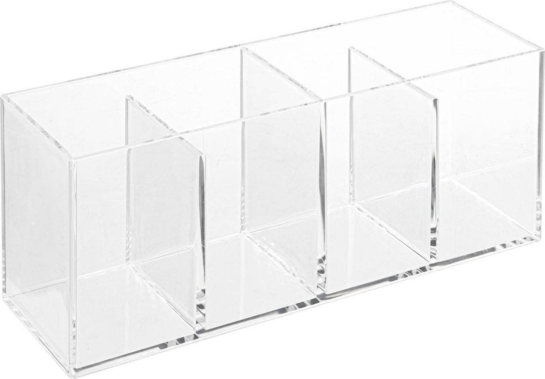 5Five Make-up organizer 4 vakken - 22 x 7 cm - kunststof - Nagellak houder - Make-up houder - Organizers