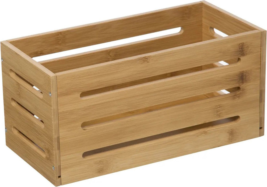 5Five houten fruitkistje – opbergkistje lichtbruin, 31 x 15 x 15 cm