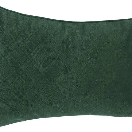 Atmosphera Bank/sierkussens huiskamer Sophia - 30 x 50 cm - Donkergroen - polyester - met rits