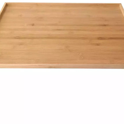 KINGHOFF KH-1683 Planche à découper et à servir en bambou | Grand format 55x43 cm | Planche à découper avec bord surélevé | Pour pâtes, pâtes et légumes