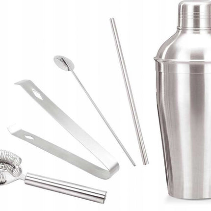 Kinghoff 1392 - Kit de barman - ensemble à cocktail - 6 pièces - Acier inoxydable