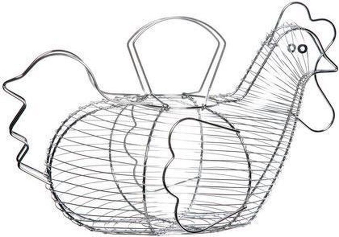 Cosy&Trendy Wire Egg Basket - Chicken - 43 cm x 27.5 cm