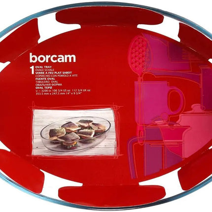 Secret de Gourmet - Plat de cuisson ovale - Verre transparent - 35 x 25 cm